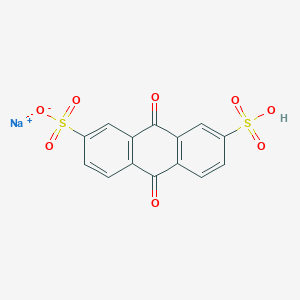 molecular formula C14H7NaO8S2 B161103 sodium;9,10-dioxo-7-sulfoanthracene-2-sulfonate CAS No. 10017-59-1