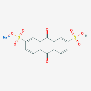 molecular formula C14H7NaO8S2 B161103 2,7-Anthracenedisulfonic acid, 9,10-dihydro-9,10-dioxo-, sodium salt CAS No. 10017-59-1