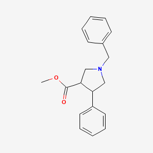 molecular formula C19H21NO2 B1611034 Methyl 1-benzyl-4-phenylpyrrolidine-3-carboxylate CAS No. 438492-33-2