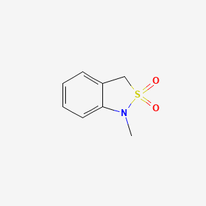 molecular formula C8H9NO2S B1611046 2,1-Benzisothiazole, 1,3-dihydro-1-methyl-, 2,2-dioxide CAS No. 24827-66-5