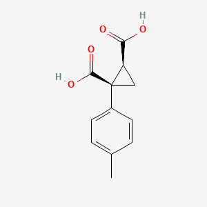 molecular formula C12H12O4 B1611058 (1R,2S)-1-(p-Tolyl)cyclopropane-1,2-dicarboxylic acid CAS No. 66504-83-4