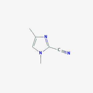 molecular formula C6H7N3 B1611059 1,4-dimethyl-1H-imidazole-2-carbonitrile CAS No. 79080-36-7