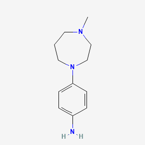 molecular formula C12H19N3 B1611069 4-(4-Methyl-1,4-diazepan-1-yl)aniline CAS No. 219132-82-8
