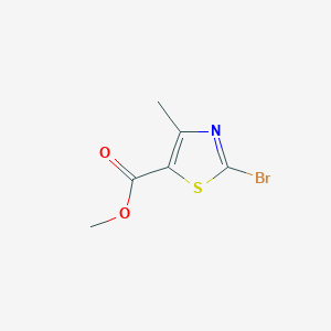 molecular formula C6H6BrNO2S B1611070 Methyl 2-bromo-4-methylthiazole-5-carboxylate CAS No. 81569-51-9