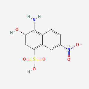 molecular formula C10H8N2O6S B1611080 4-Amino-3-hydroxy-7-nitronaphthalene-1-sulfonic acid CAS No. 6259-63-8