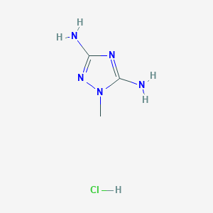 molecular formula C3H8ClN5 B1611101 1-methyl-1H-1,2,4-Triazole-3,5-diamine hydrochloride CAS No. 41656-97-7