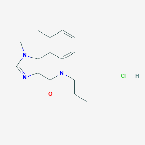 4H-Imidazo(4,5-c)quinolin-4-one, 1,5-dihydro-5-butyl-1,9-dimethyl-, monohydrochloride