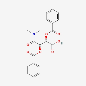 molecular formula C20H19NO7 B1611114 (2R,3R)-2,3-Bis(benzoyloxy)-4-(dimethylamino)-4-oxobutanoic acid CAS No. 78761-37-2