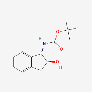 molecular formula C14H19NO3 B1611118 (1S,2S)-N-Boc-1-amino-2-indanol CAS No. 438051-03-7