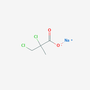 molecular formula C4H6Cl2NaO2 B161113 Sodium 2,3-dichloro-2-methylpropionate CAS No. 1899-36-1