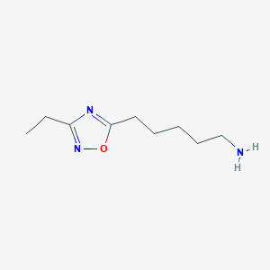 5-(3-Ethyl-1,2,4-oxadiazol-5-YL)pentan-1-amine