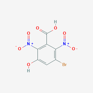 3-Bromo-5-hydroxy-2,6-dinitrobenzoic acid