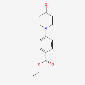 molecular formula C14H17NO3 B1611155 Ethyl 4-(4-oxopiperidin-1-yl)benzoate CAS No. 25437-95-0