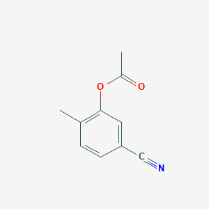 molecular formula C10H9NO2 B1611164 5-Cyano-2-methylphenyl acetate CAS No. 84102-87-4