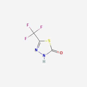 molecular formula C3HF3N2OS B1611165 5-(Trifluoromethyl)-1,3,4-thiadiazol-2(3H)-one CAS No. 84352-75-0