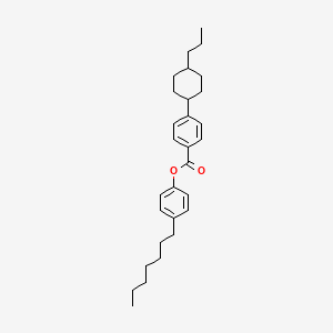 4-Heptylphenyl 4-(trans-4-propylcyclohexyl)benzoate