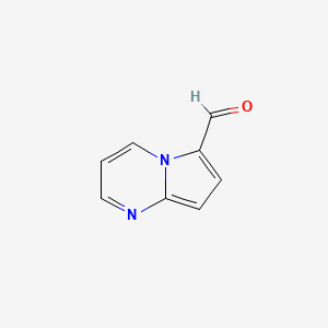 molecular formula C8H6N2O B1611208 Pyrrolo[1,2-a]pyrimidine-6-carbaldehyde CAS No. 61900-76-3