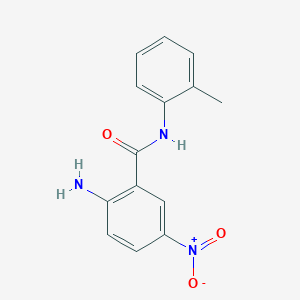 molecular formula C14H13N3O3 B1611214 2-Amino-5-nitro-N-(o-tolyl)benzamide CAS No. 23076-31-5