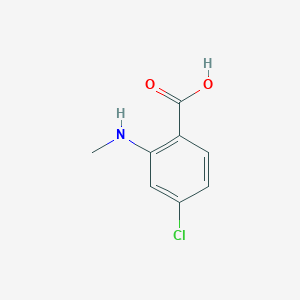 molecular formula C8H8ClNO2 B1611216 4-Chloro-2-(methylamino)benzoic acid CAS No. 54675-18-2