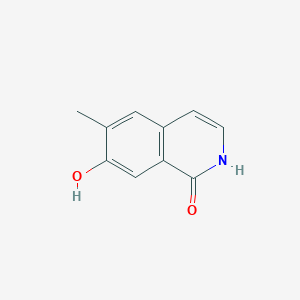 molecular formula C10H9NO2 B1611218 7-Hydroxy-6-methylisoquinolin-1(2H)-one CAS No. 74919-41-8