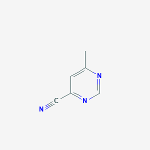 molecular formula C6H5N3 B1611227 6-Methylpyrimidine-4-carbonitrile CAS No. 28840-41-7