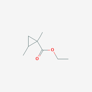 molecular formula C8H14O2 B161124 Ethyl 1,2-dimethylcyclopropanecarboxylate CAS No. 139229-61-1