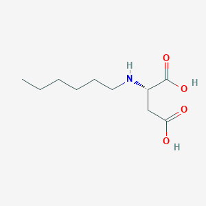molecular formula C10H19NO4 B1611246 Aspartic acid, N-hexyl- CAS No. 99176-81-5