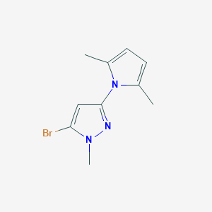5-bromo-3-(2,5-dimethyl-1H-pyrrol-1-yl)-1-methyl-1H-pyrazole