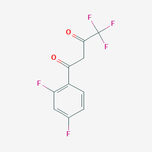 molecular formula C10H5F5O2 B1611277 1-(2,4-Difluorophenyl)-4,4,4-trifluorobutane-1,3-dione CAS No. 64287-18-9