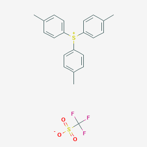 molecular formula C22H21F3O3S2 B161128 Tri-p-tolylsulfonium Trifluoromethanesulfonate CAS No. 127820-38-6