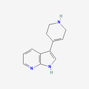 molecular formula C12H13N3 B1611280 3-(1,2,3,6-tetrahydropyridin-4-yl)-1H-pyrrolo[2,3-b]pyridine CAS No. 281658-42-2