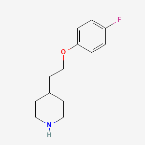 molecular formula C13H18FNO B1611283 4-(2-(4-Fluorophenoxy)ethyl)piperidine CAS No. 291289-20-8