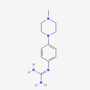 molecular formula C12H19N5 B1611289 1-(4-(4-Methylpiperazin-1-yl)phenyl)guanidine CAS No. 219132-76-0