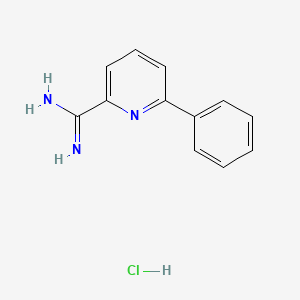 molecular formula C12H12ClN3 B1611304 6-Phenylpicolinimidamide hydrochloride CAS No. 115193-61-8