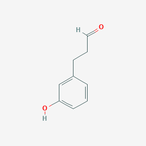 molecular formula C9H10O2 B1611313 3-(3-Hydroxyphenyl)propanal CAS No. 26172-10-1