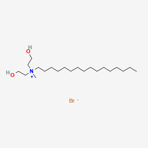 molecular formula C21H46BrNO2 B1611314 N,N-Bis(2-Hydroxyethyl)-N-methylhexadecan-1-aminium bromide CAS No. 42474-90-8