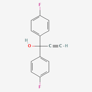 molecular formula C15H10F2O B1611319 1,1-Bis(4-fluorophenyl)prop-2-yn-1-ol CAS No. 357-77-7