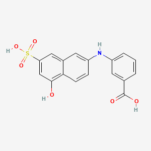 3-(5-Hydroxy-7-sulfonaphthalen-2-ylamino)benzoic acid