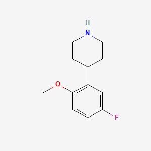 molecular formula C12H16FNO B1611323 4-(5-Fluoro-2-methoxyphenyl)piperidine CAS No. 255893-55-1