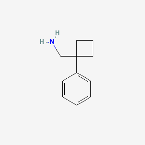 molecular formula C11H15N B1611328 (1-Phenylcyclobutyl)methylamine CAS No. 91245-59-9