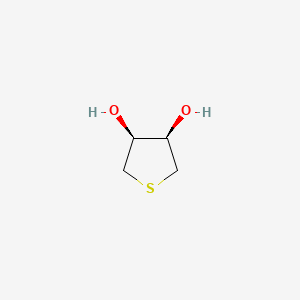 molecular formula C4H8O2S B1611336 Thiolanediol, cis-(+/-)- CAS No. 3976-75-8