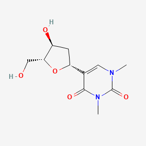 molecular formula C11H16N2O5 B1611348 1,3-Dimethyl-2'-deoxypseudouridine CAS No. 65358-16-9