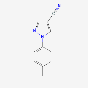molecular formula C11H9N3 B1611350 1-(p-Tolyl)-1H-pyrazole-4-carbonitrile CAS No. 712-72-1