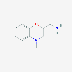 (4-Methyl-3,4-dihydro-2H-1,4-benzoxazin-2-YL)methylamine