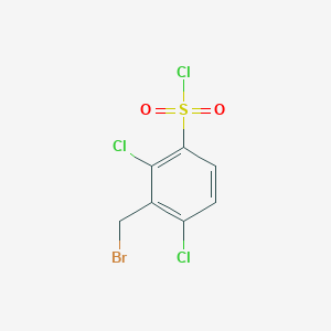 3-(Bromomethyl)-2,4-dichlorobenzene-1-sulfonyl chloride
