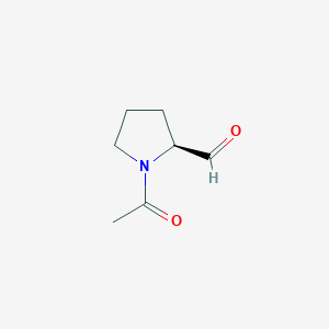 molecular formula C7H11NO2 B1611368 (S)-1-Acetyl-pyrrolidine-2-carbaldehyde CAS No. 73323-64-5