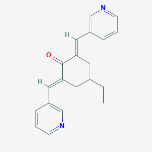(2E,6E)-4-ethyl-2,6-bis(3-pyridylmethylene)cyclohexan-1-one