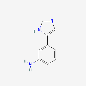 molecular formula C9H9N3 B1611374 3-(1H-imidazol-5-yl)aniline CAS No. 83184-01-4