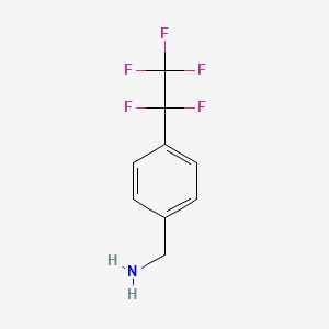 molecular formula C9H8F5N B1611376 4-(Pentafluoroethyl)benzylamine CAS No. 128273-62-1