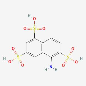 molecular formula C10H9NO9S3 B1611378 5-Aminonaphthalene-1,3,6-trisulfonic acid CAS No. 67900-43-0